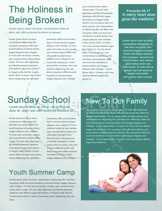 Prayer Service Church Newsletter | page 2
