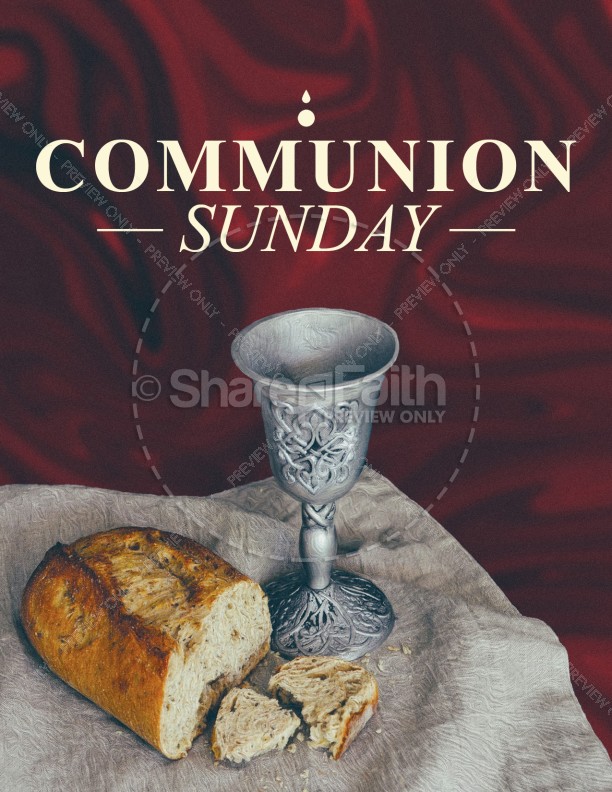 Communion Sunday Service Flyer Template Thumbnail Showcase