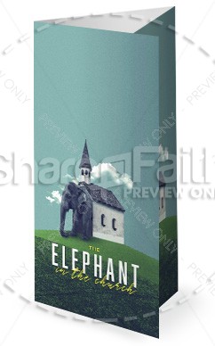 The Elephant In The Church Sermon Trifold Bulletin Thumbnail Showcase