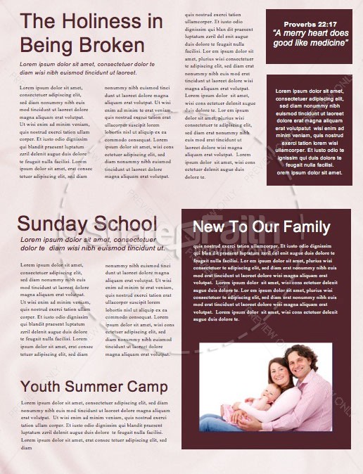 Communion Sunday Newsletter Template | page 2