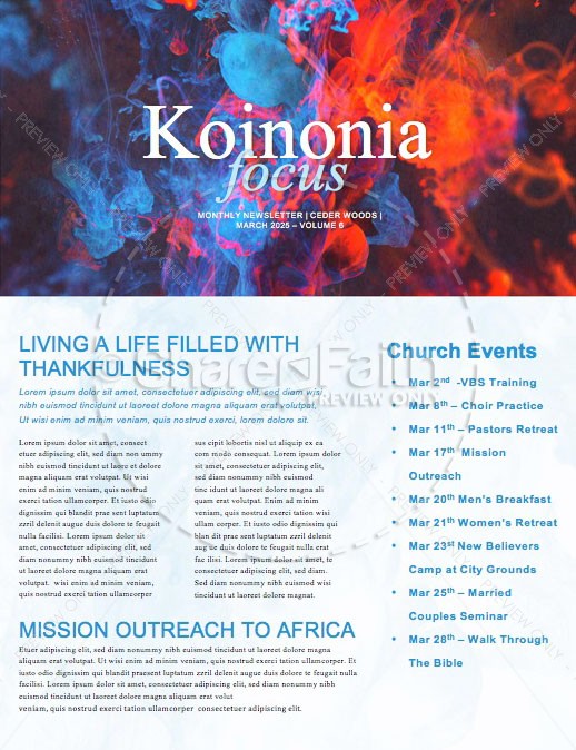 Spirit And Truth Worship Service Newsletter Thumbnail Showcase