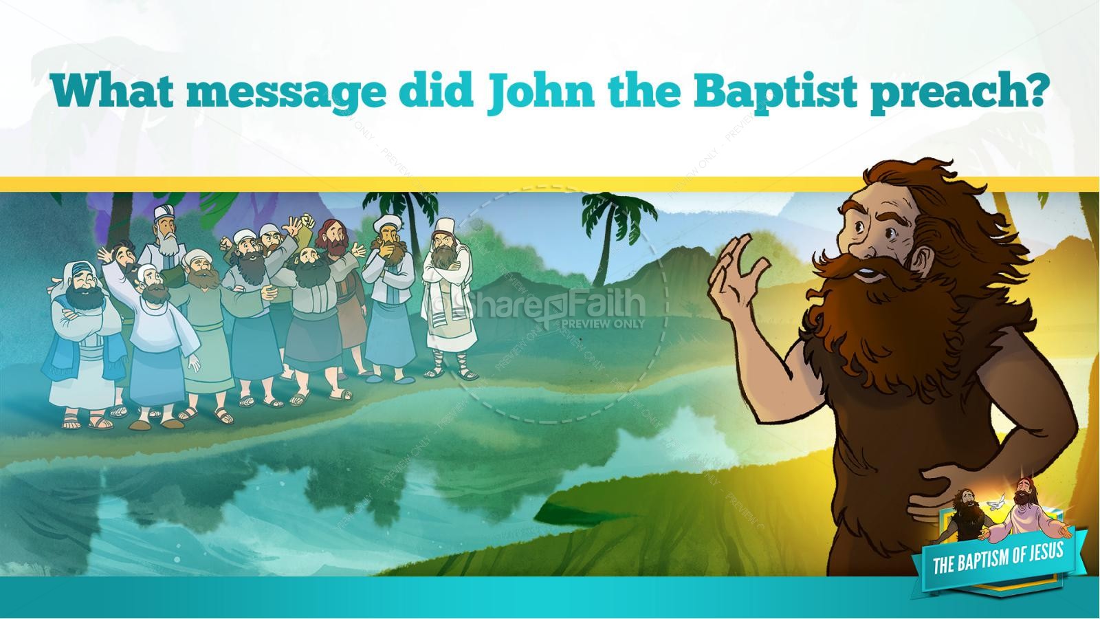 Matthew 3 The Baptism of Jesus Kids Bible Story Thumbnail 11