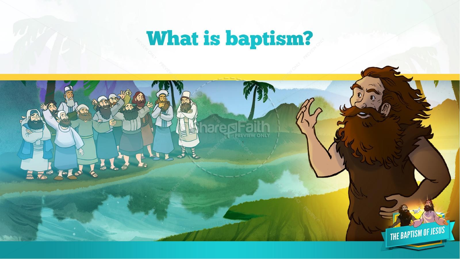 Matthew 3 The Baptism of Jesus Kids Bible Story Thumbnail 13