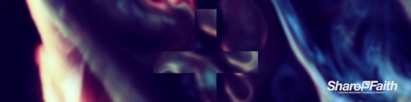 Abstract Galaxy Vapors Cross Triple Wide Video