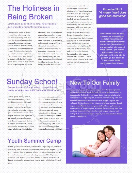 Church Easter Service Newsletter | page 2