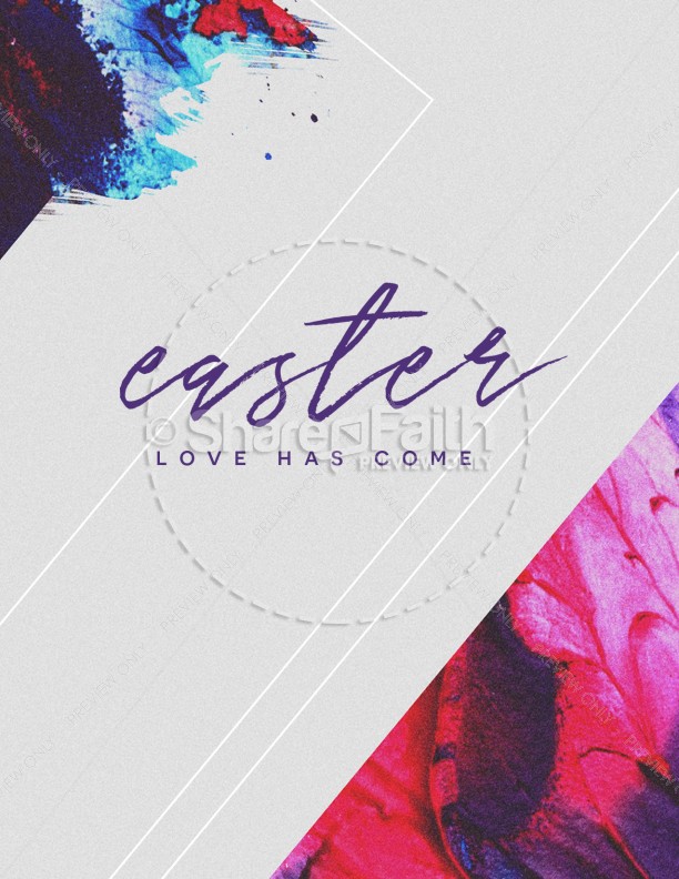 Easter Love Has Come Church Flyer Thumbnail Showcase