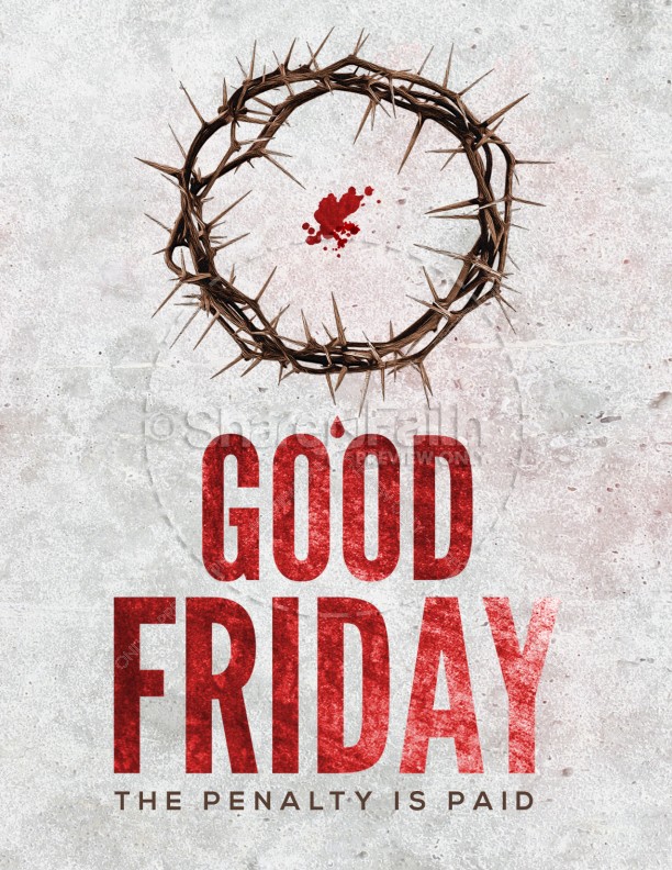 Crown of Thorns Good Friday Church Flyer Thumbnail Showcase