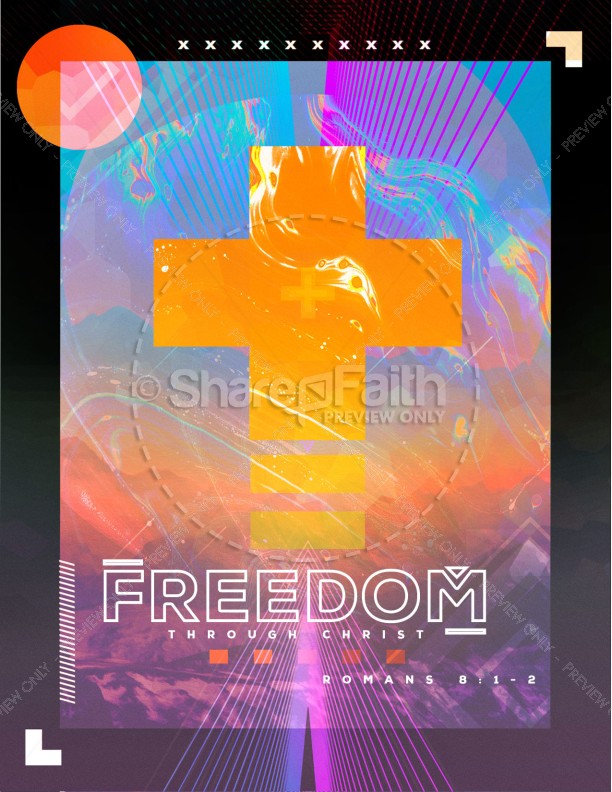 Freedom Through Christ Church Flyer Thumbnail Showcase