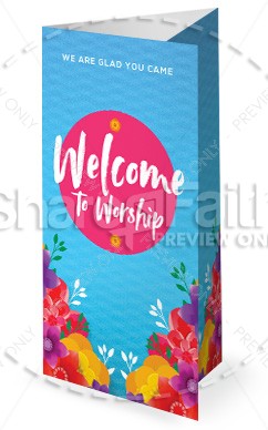 Happy Mother's Day Flowers Service Trifold Bulletin Thumbnail Showcase
