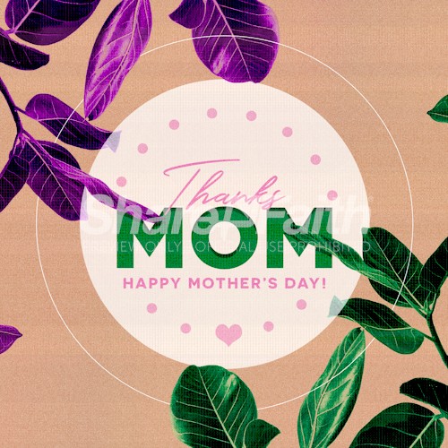 Thanks Mom Mother's Day Social Media Graphic Thumbnail Showcase