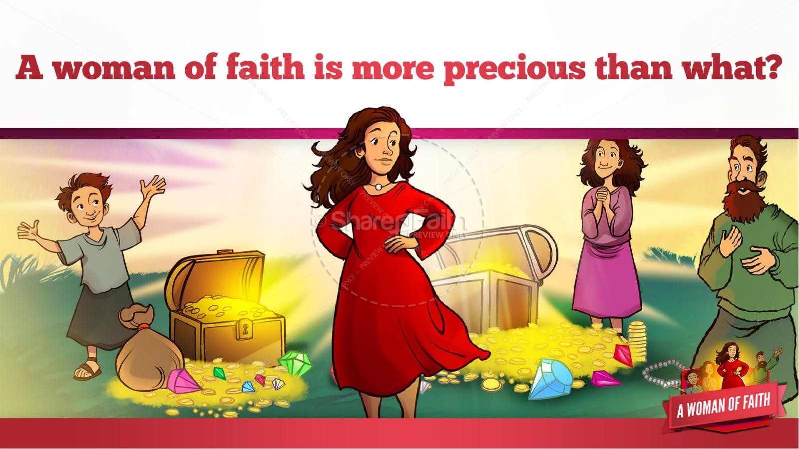 Proverbs 31 A Woman of Faith Kids Bible Story Thumbnail 11