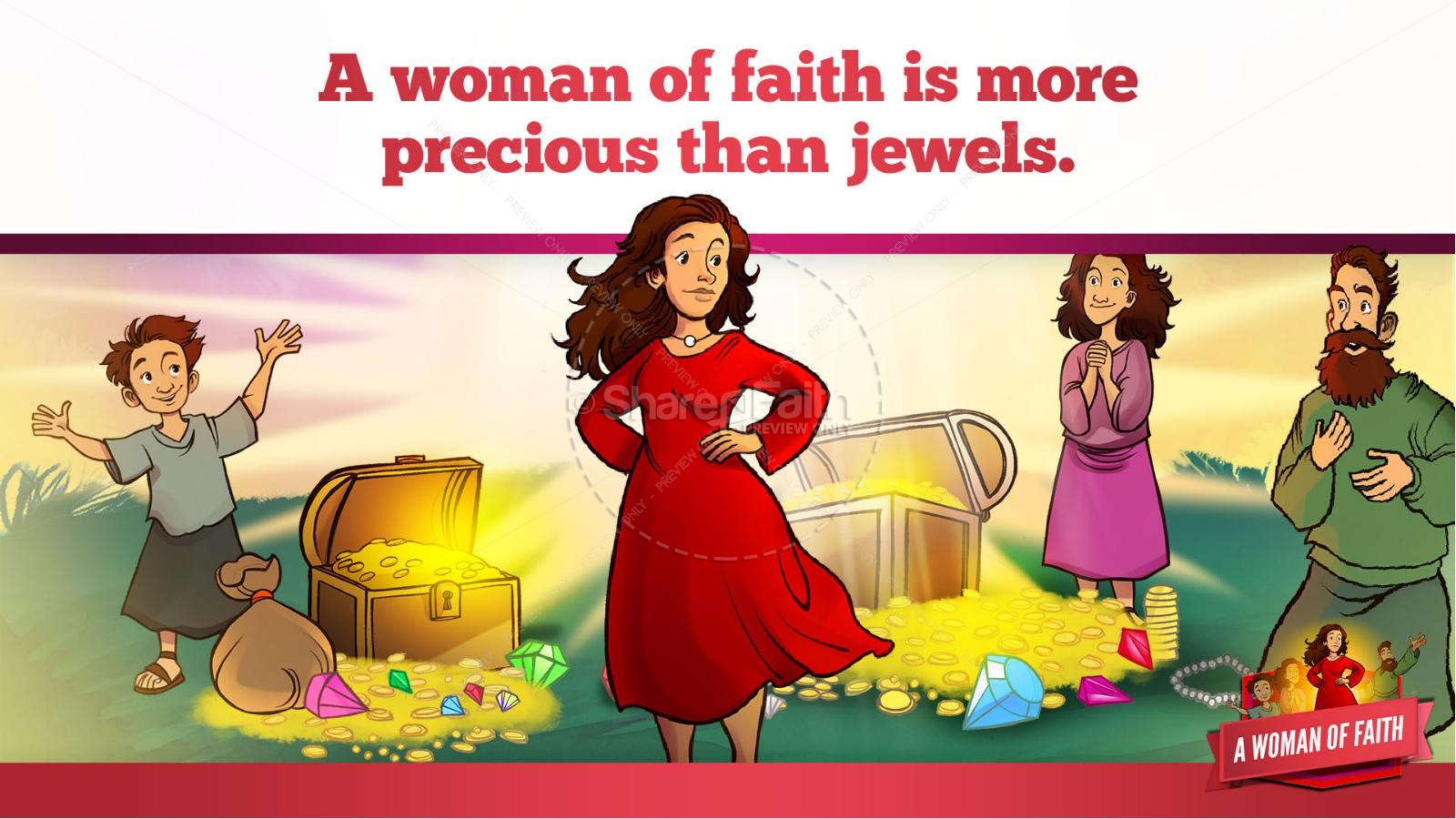 Proverbs 31 A Woman of Faith Kids Bible Story Thumbnail 12