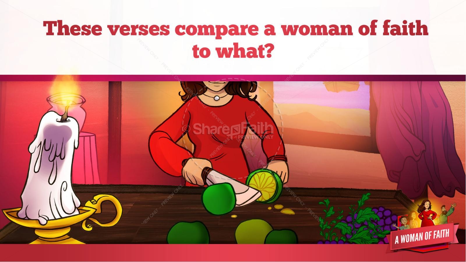 Proverbs 31 A Woman of Faith Kids Bible Story Thumbnail 15