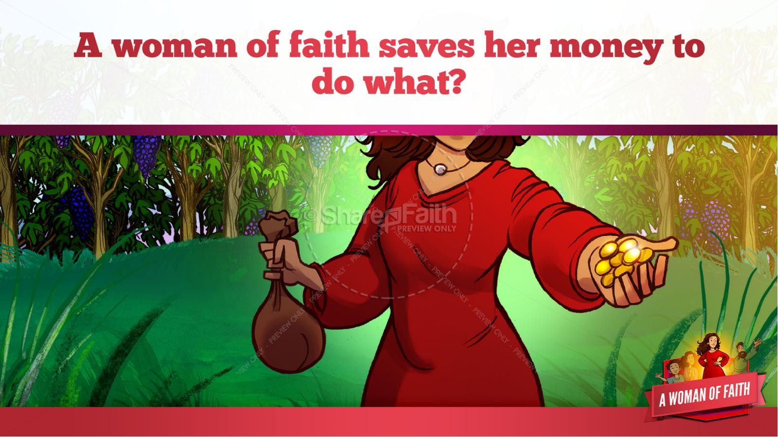 Proverbs 31 A Woman of Faith Kids Bible Story Thumbnail 19