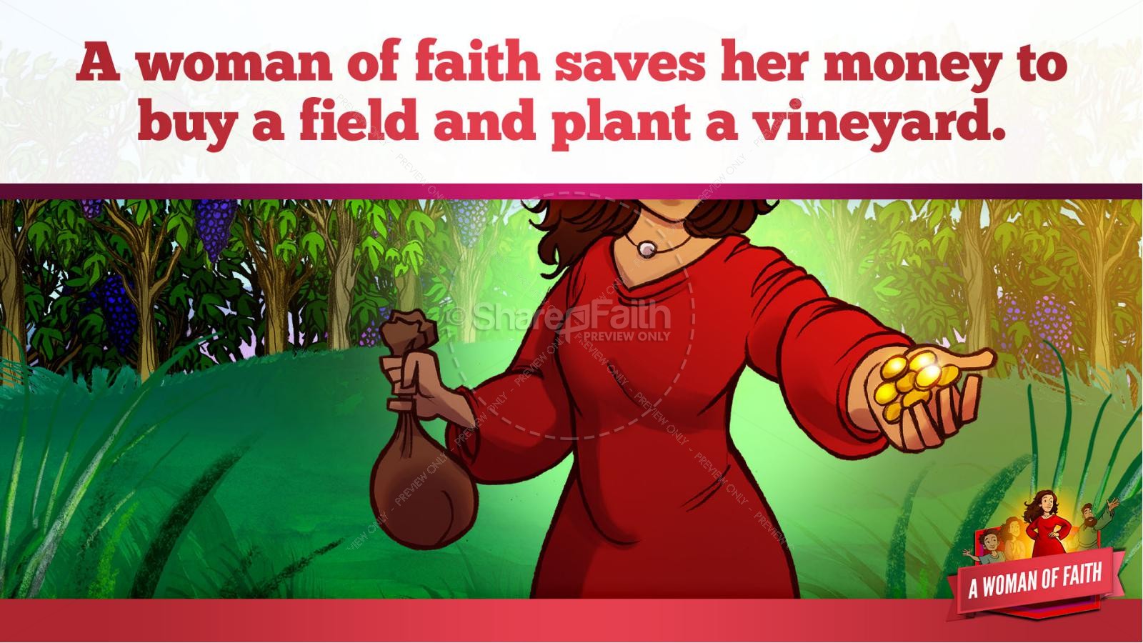 Proverbs 31 A Woman of Faith Kids Bible Story Thumbnail 20