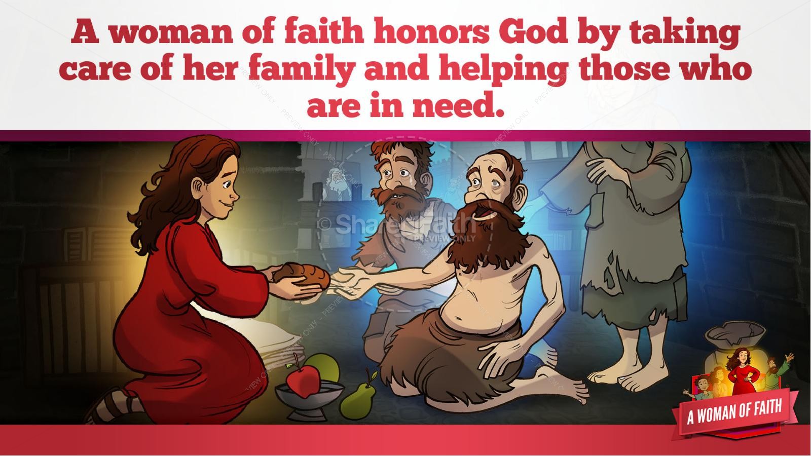 Proverbs 31 A Woman of Faith Kids Bible Story Thumbnail 24