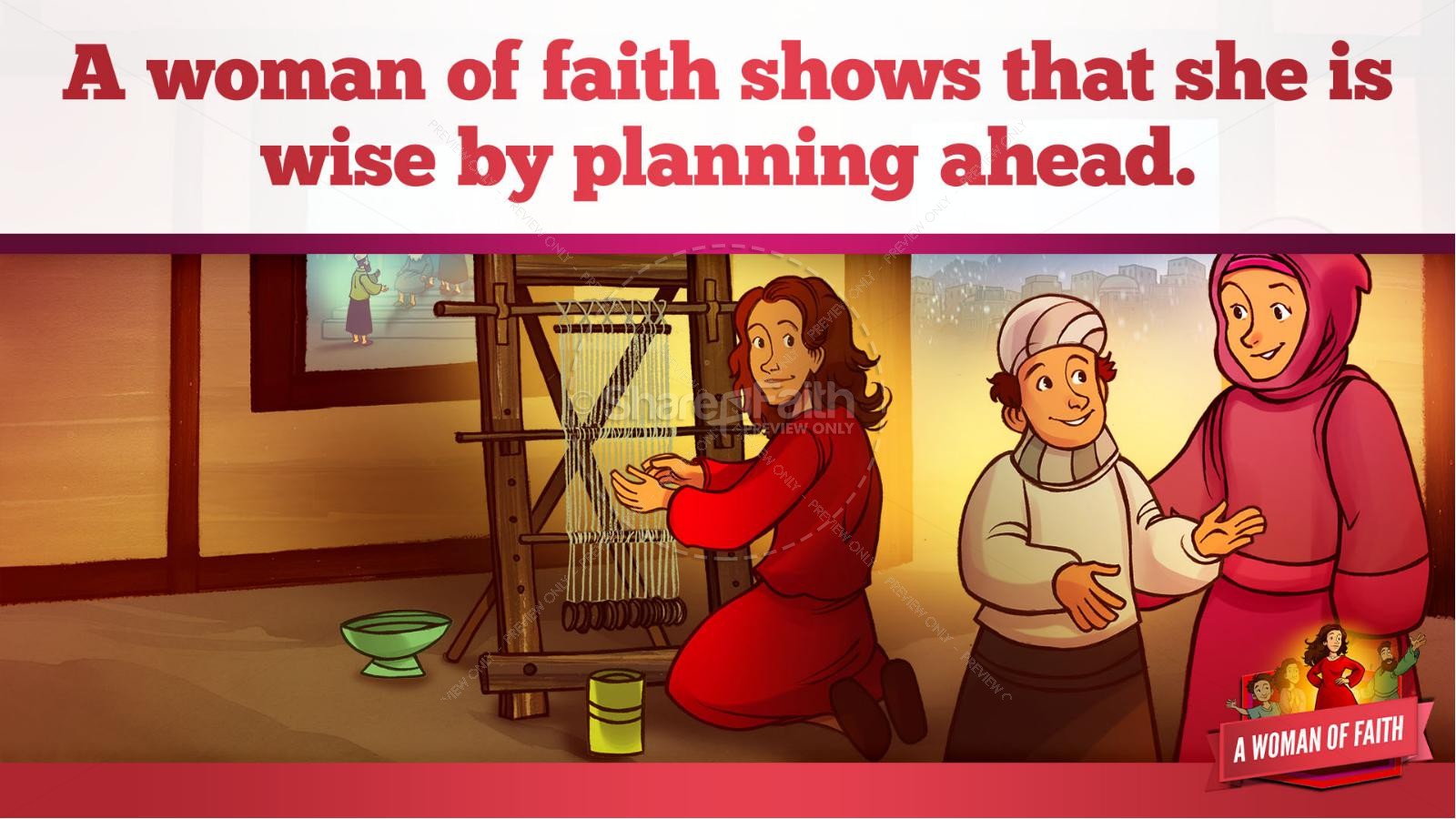 Proverbs 31 A Woman of Faith Kids Bible Story Thumbnail 28