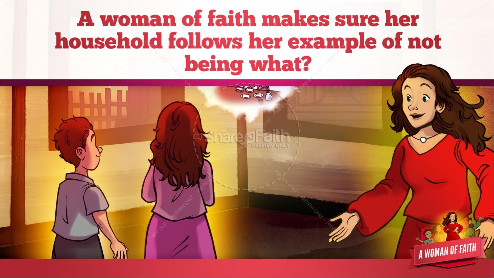 Proverbs 31 A Woman of Faith Kids Bible Story Thumbnail 31