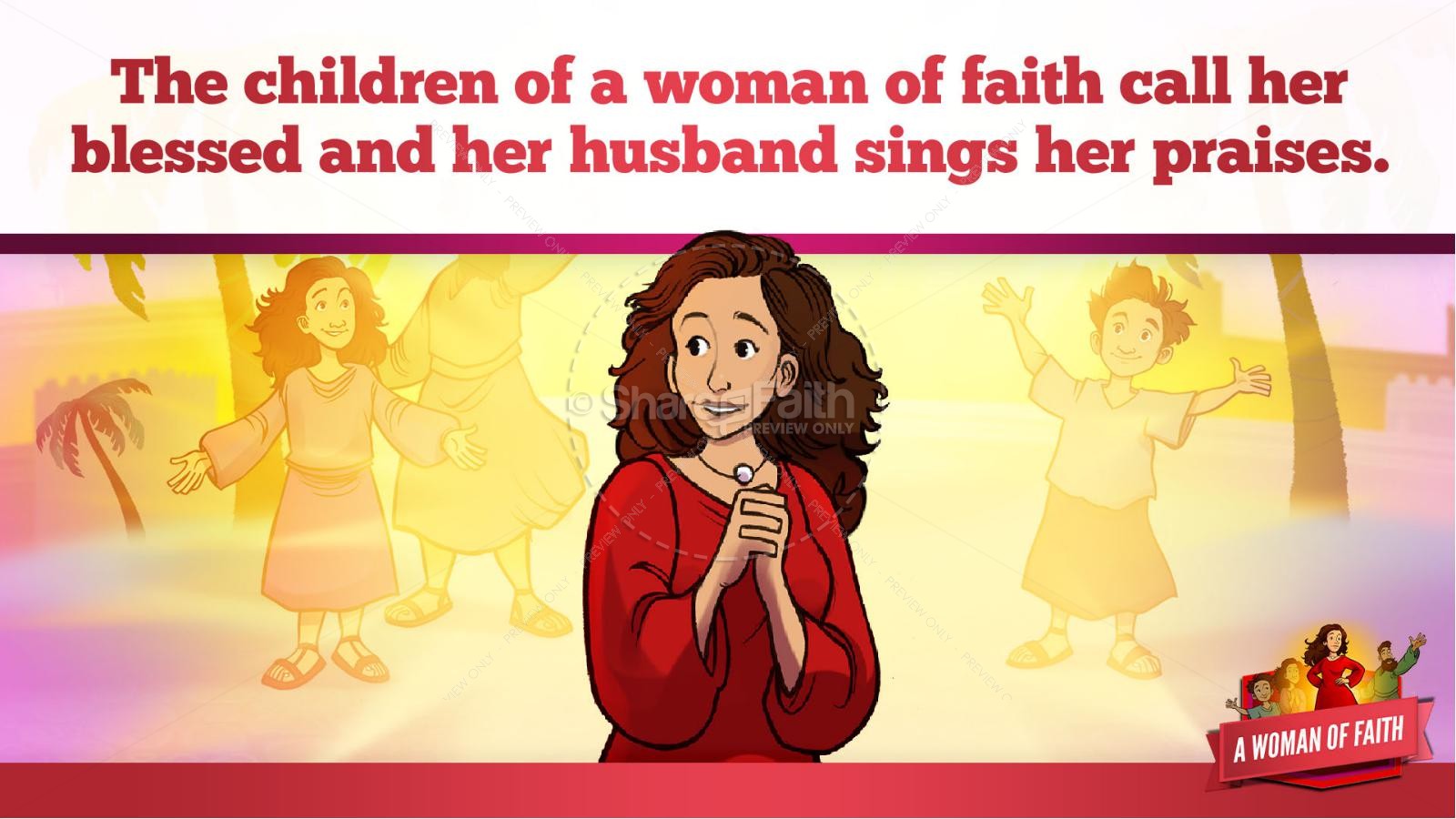Proverbs 31 A Woman of Faith Kids Bible Story Thumbnail 36
