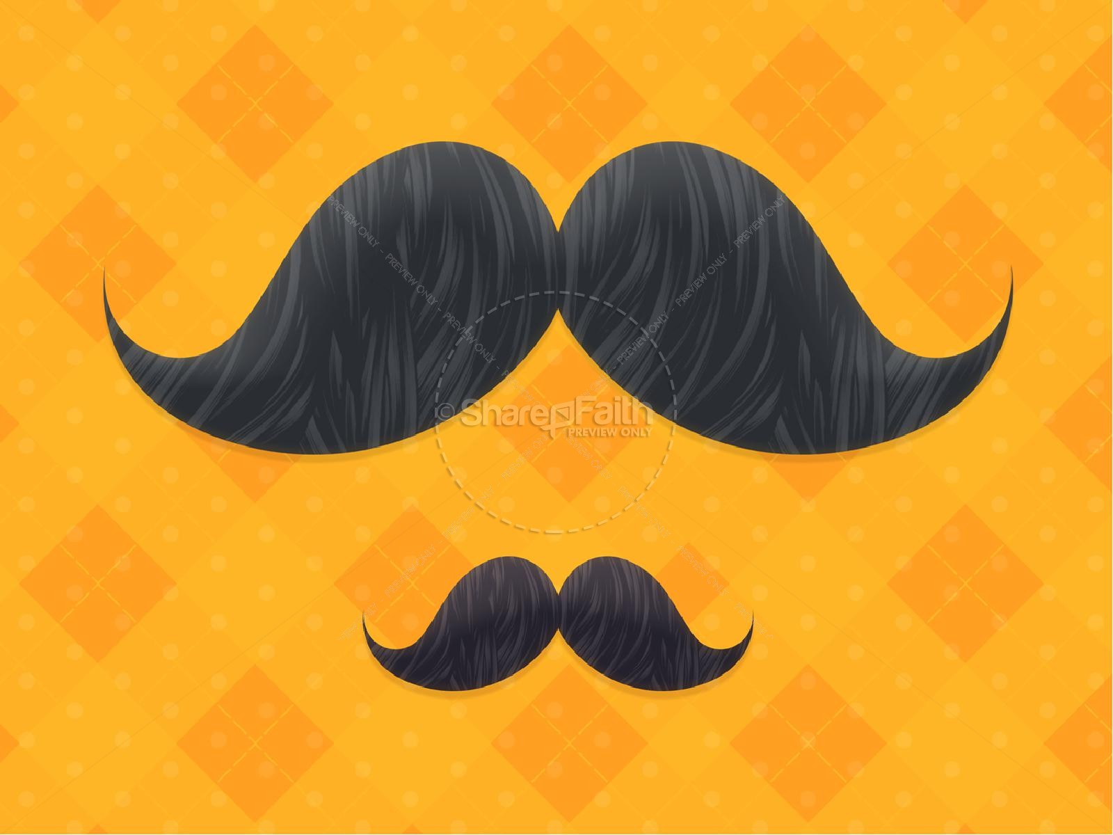 Father's Day Mustache Church Service Graphic Thumbnail 8