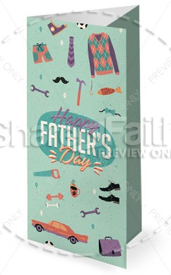 Manly Father's Day Church Trifold Bulletin Cover Thumbnail Showcase
