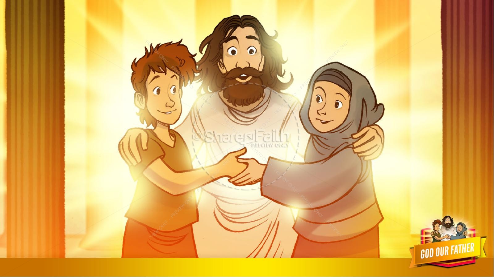 Matthew 6 God our Father Kids Bible Story | Sharefaith Kids