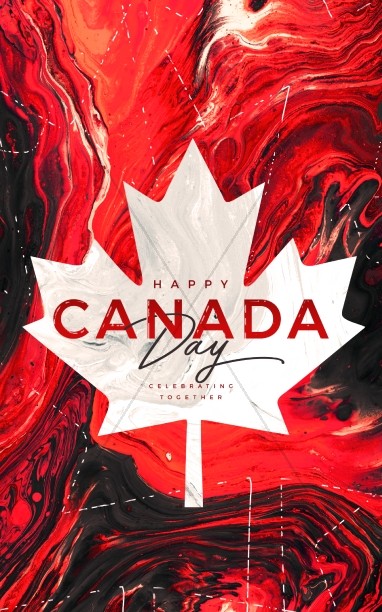 Canada Day Church Bulletin Cover Design Thumbnail Showcase