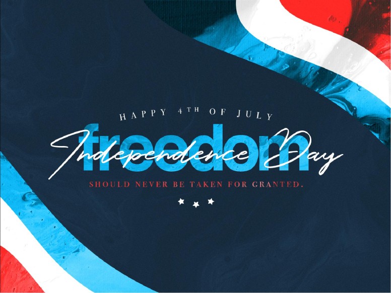 4th of July Church Graphics - Independence Day PowerPoint Design