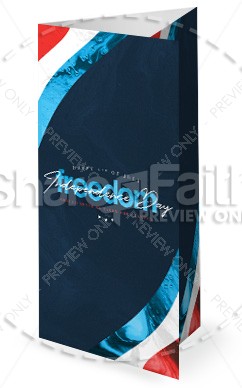 Independence Day Freedom Church Trifold Bulletin Thumbnail Showcase