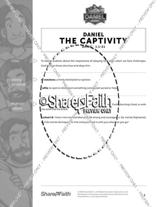 Daniel 1 The Captivity Curriculum