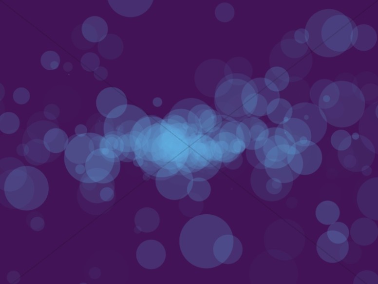 Worship Particles Blue Bokeh Background