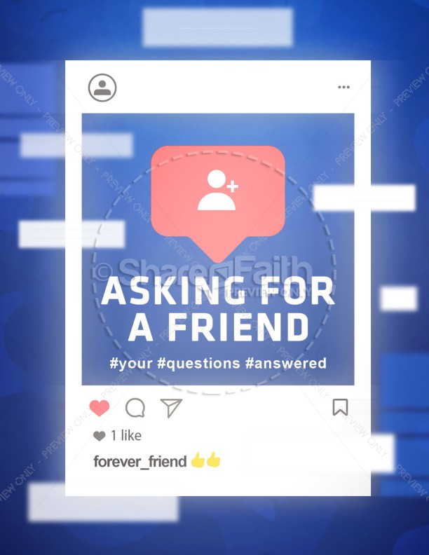 Asking For A Friend Sermon Flyer Thumbnail Showcase