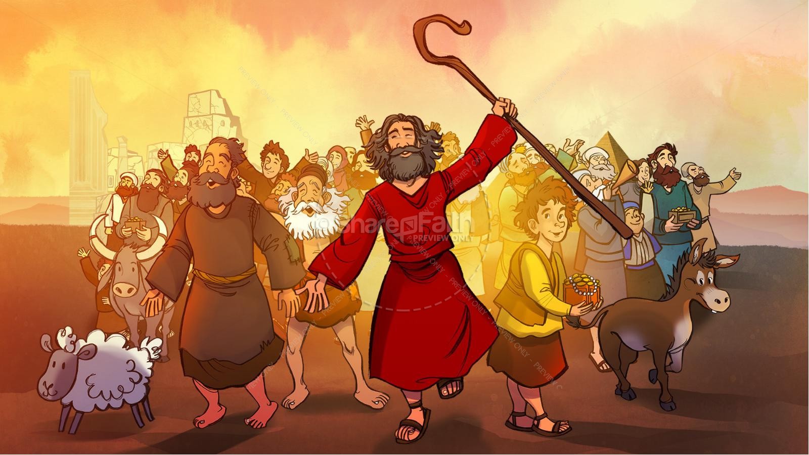 Exodus 12 Moses and The Red Sea Crossing Kids Bible Story Thumbnail 2