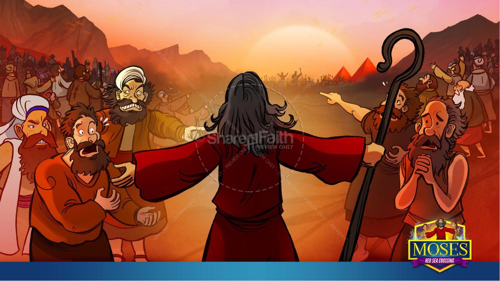 Exodus 12 Moses and The Red Sea Crossing Kids Bible Story Thumbnail 21