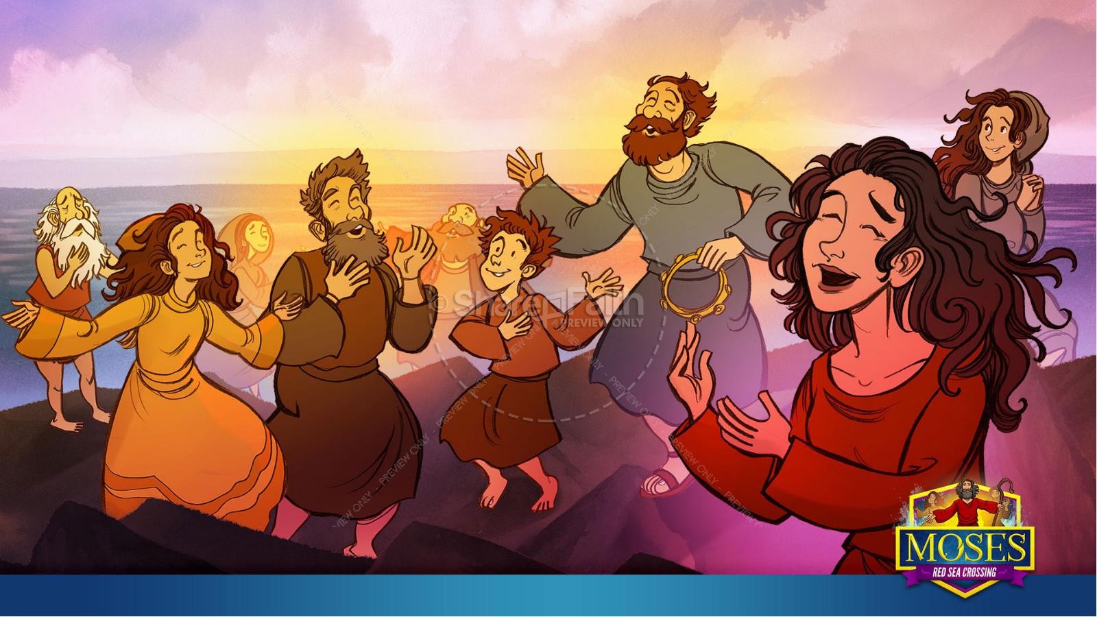 Exodus 12 Moses and The Red Sea Crossing Kids Bible Story Thumbnail 33