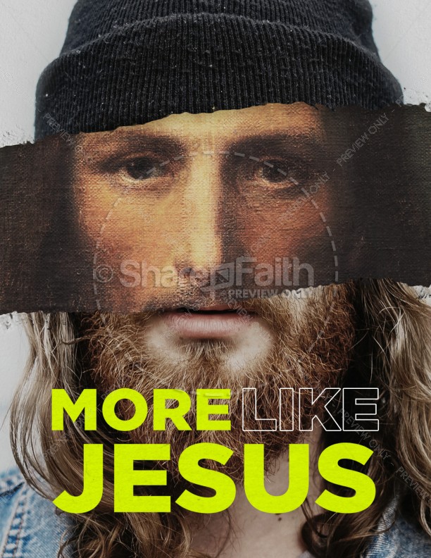 More Like Jesus Church Flyer Template Thumbnail Showcase
