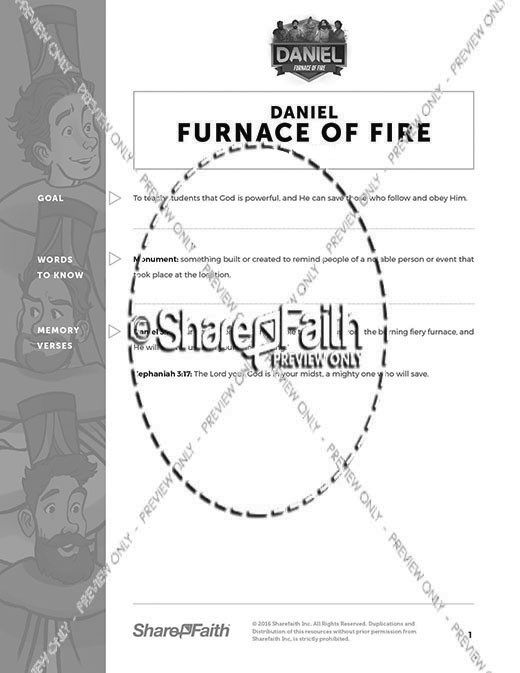 Daniel 3 The Furnace of Fire Curriculum Thumbnail Showcase