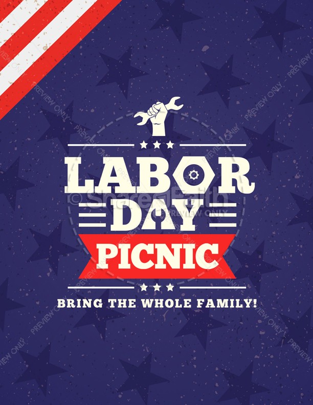 Labor Day Picnic Church Flyer | page 1
