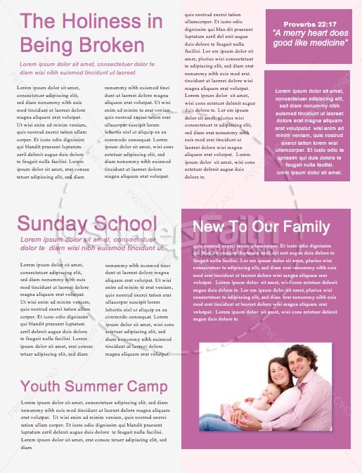 Vision Sunday Bright and Colorful Church Service Newsletter | page 2
