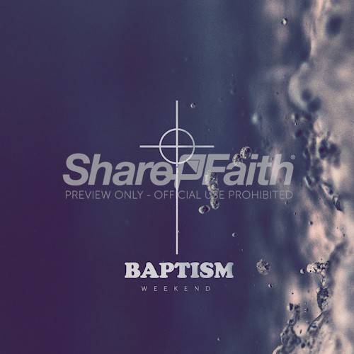 Baptism Weekend Social Media Graphic