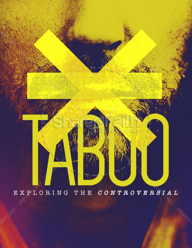Taboo Sermon Flyer Template Thumbnail Showcase