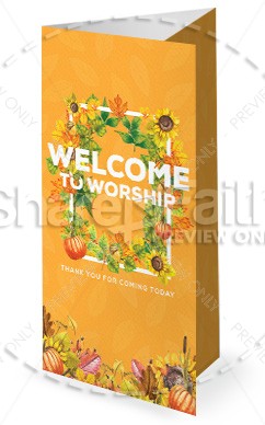 Harvest Party Church Trifold Thumbnail Showcase