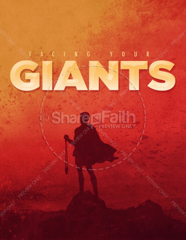 Facing Your Giants Church Sermon Flyer Thumbnail Showcase
