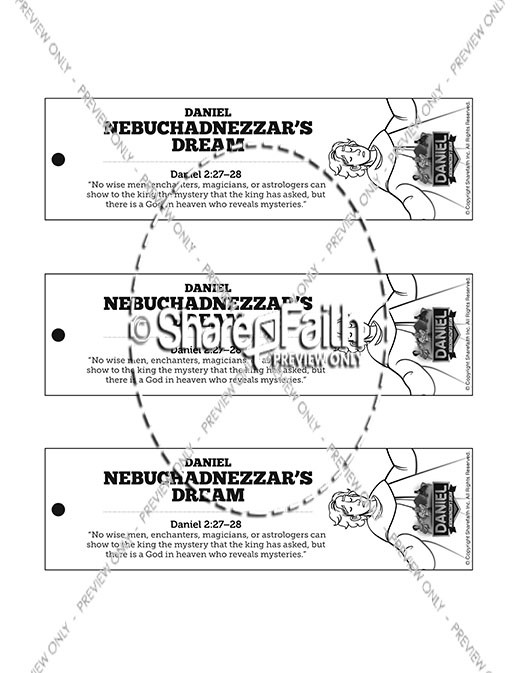 Daniel 2 Nebuchadnezzar's Dream Bible Bookmarks Thumbnail Showcase