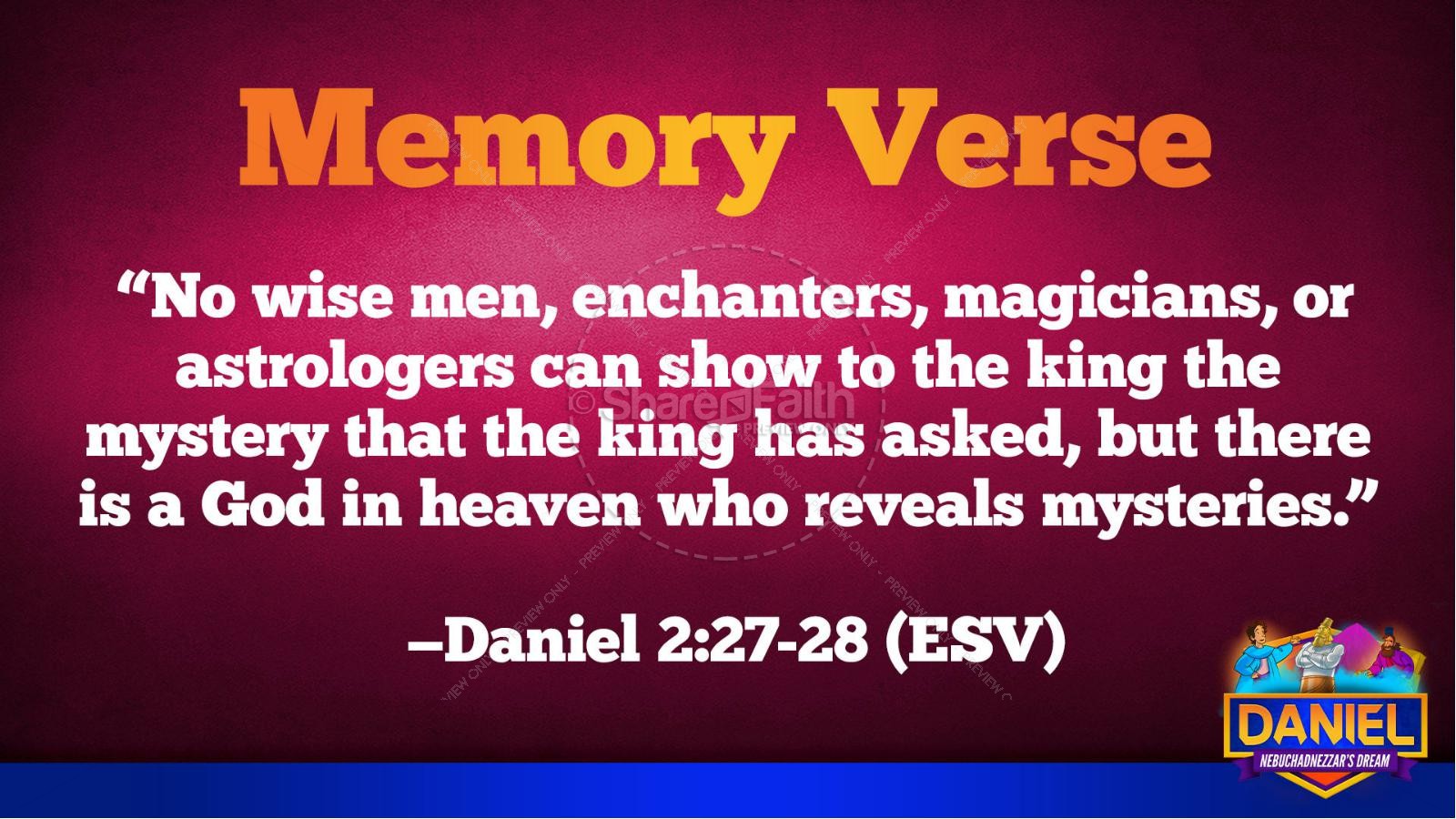 The Daniel 2 Nebuchadnezzar's Bible Story Thumbnail 40