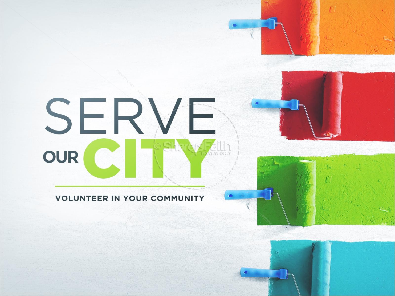 Serve Our City Church Powerpoint Thumbnail 1