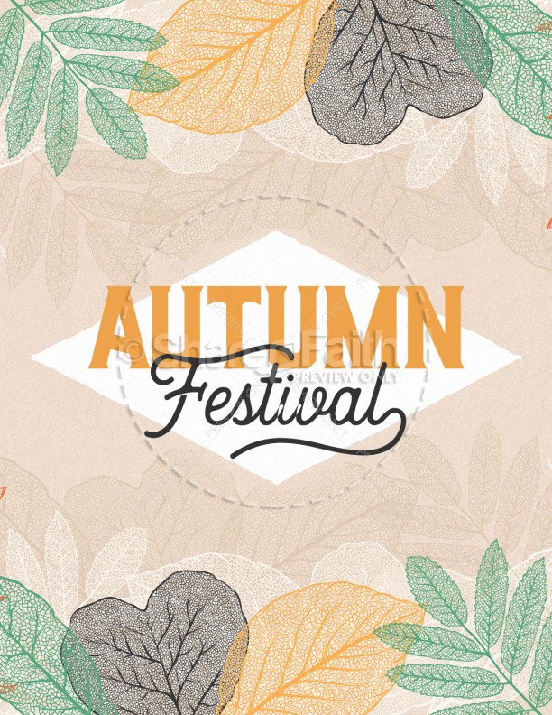 Autumn Festival Church Sermon Flyer | page 1