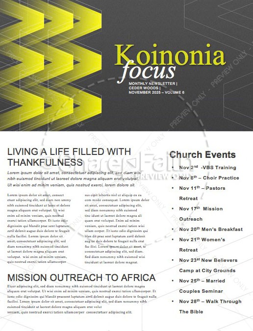 We > Church Sermon Newsletter Thumbnail Showcase