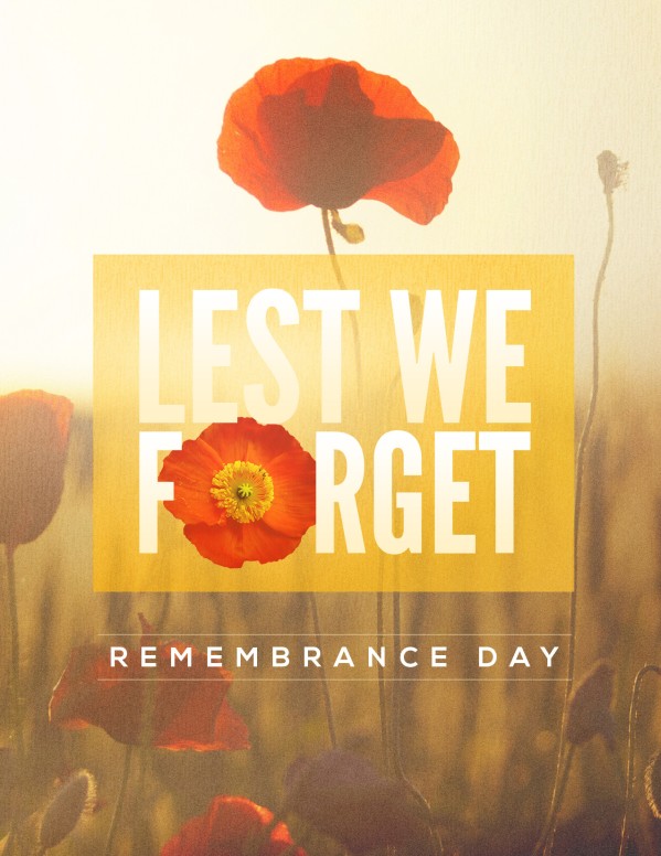 Lest We Forget Poppy Flyer Template | Flyer Templates