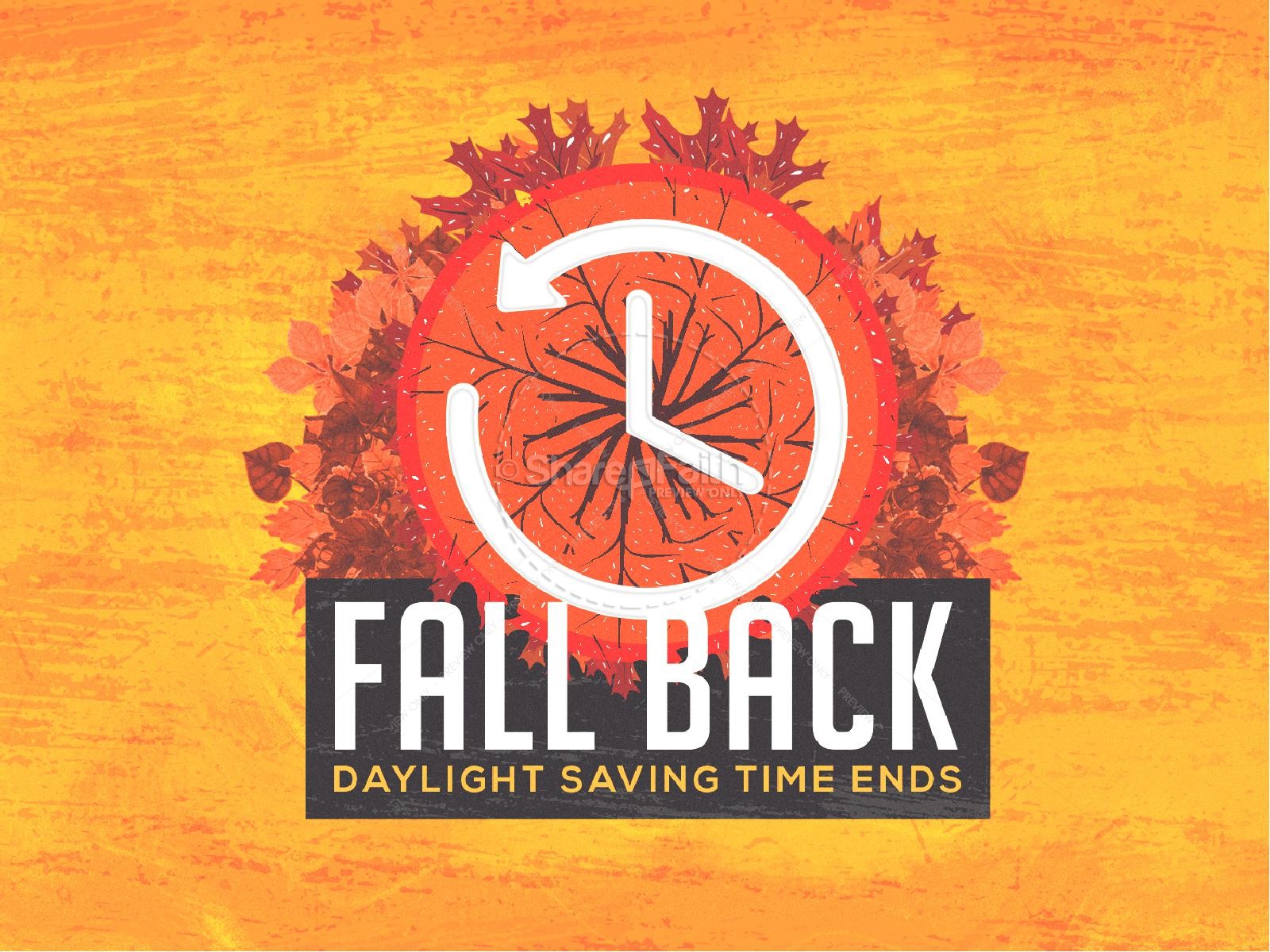 Fall Back Daylight Savings Powerpoint